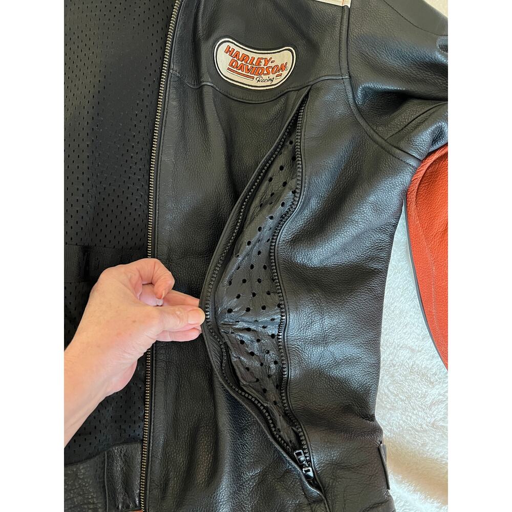 Harley-Davidson Leather Cafe Racer Limited Edition Motorcycle Jacket SZ 2XL USED - Picture 12 of 15